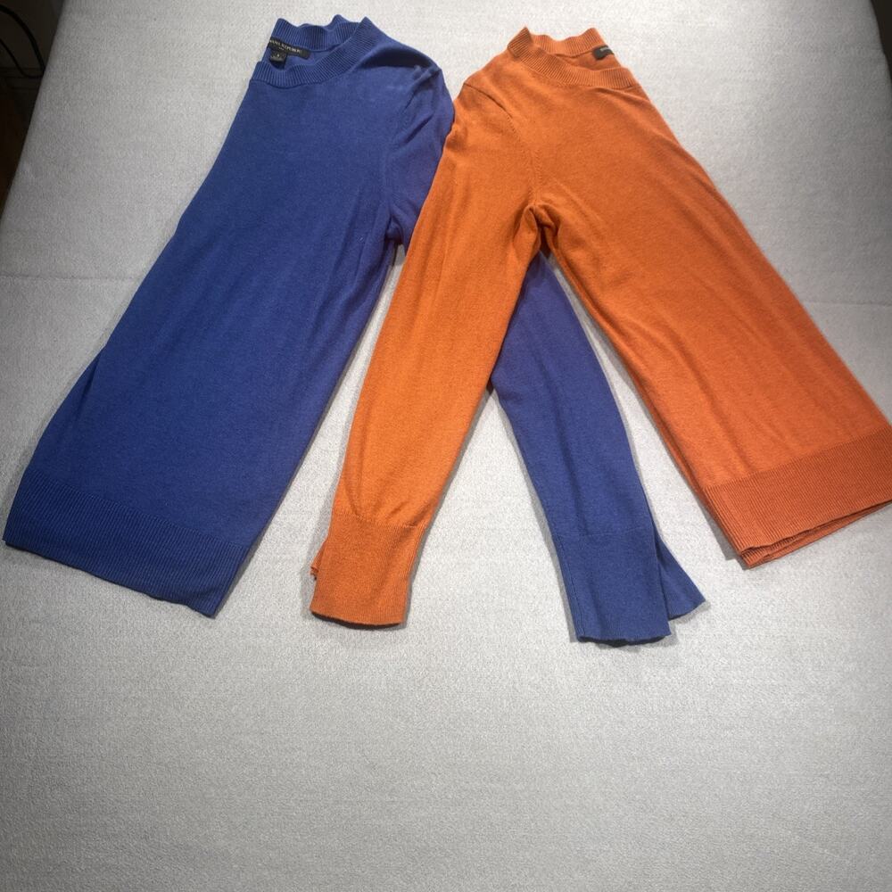Banana Republic Lightweight Sweater Lot 2 For 18 Size Small Blue/Orange